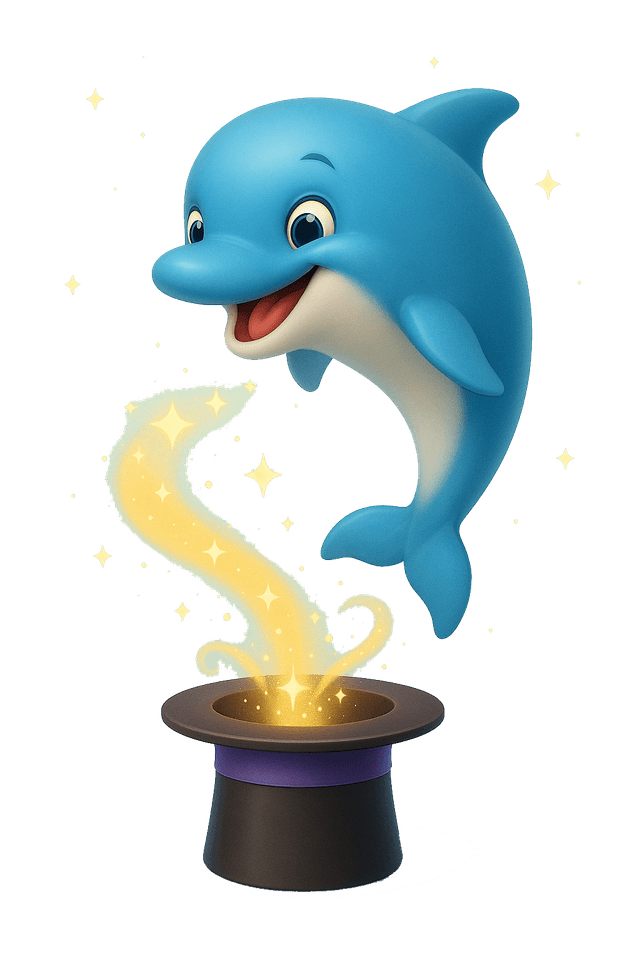 Bluppy the Bubble Dolphin